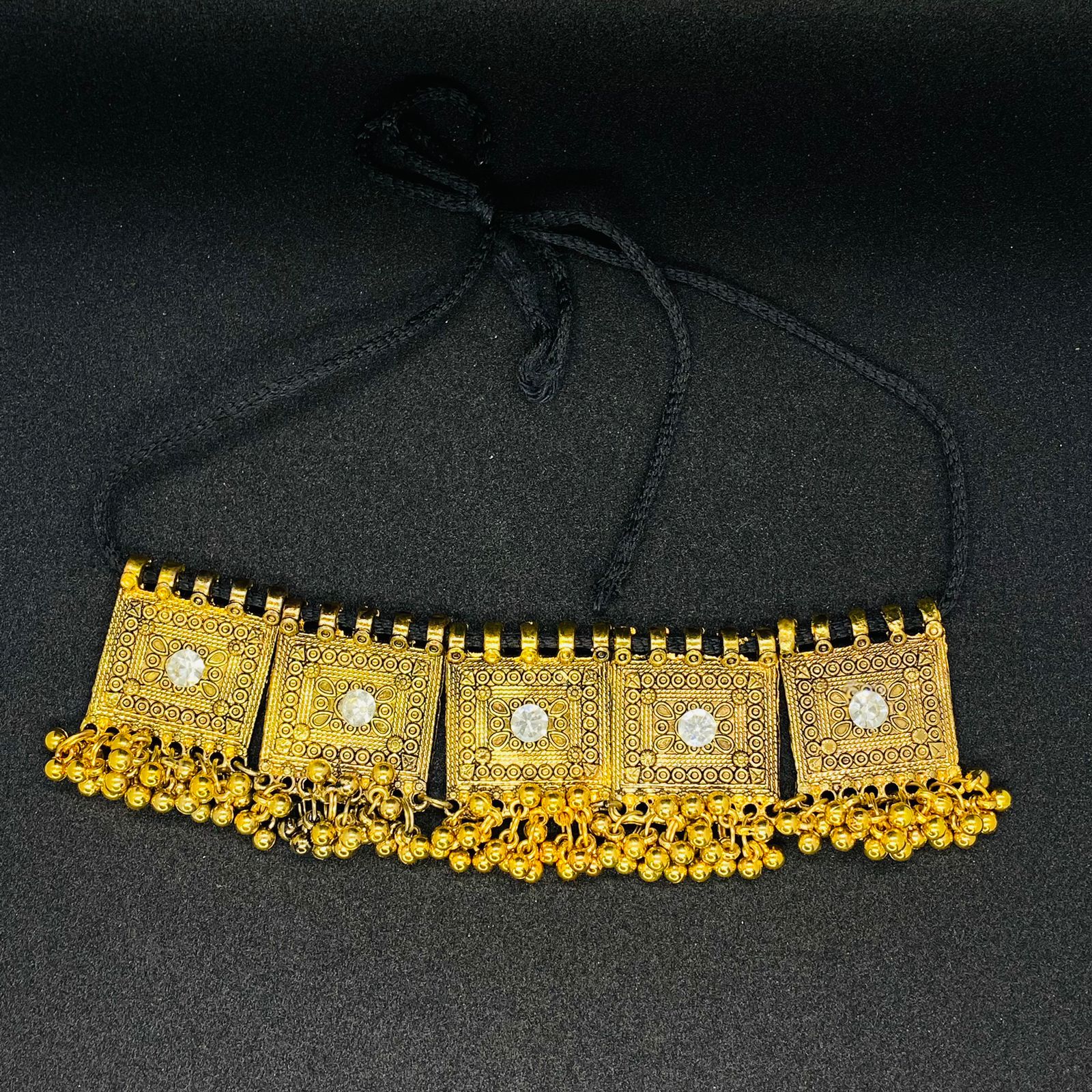 afghani-antique-choker-necklace-with-earrings-for-women-necklace-set_PD6184