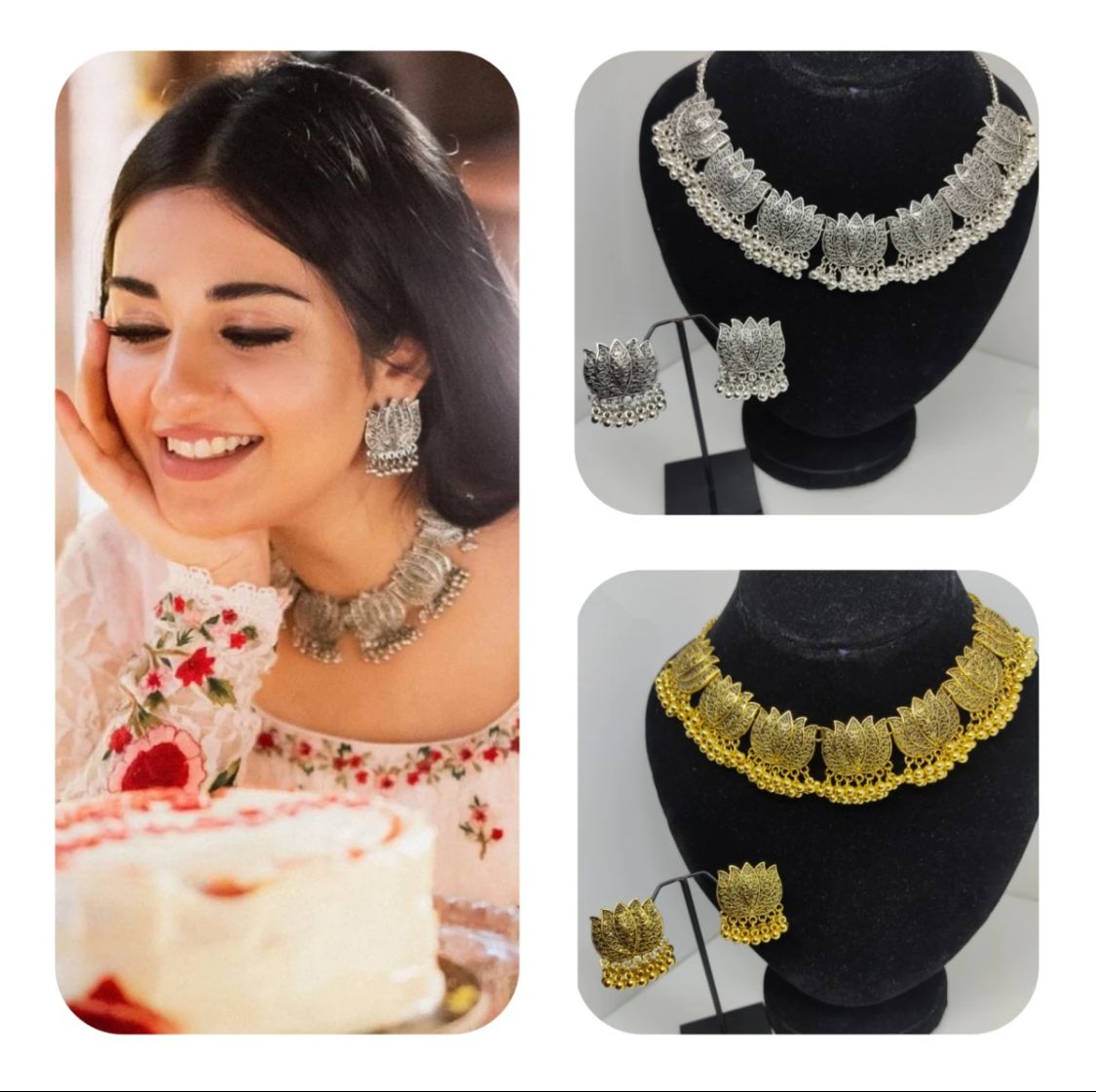 antique-silver-afghani-flower-choker-necklace-with-earrings-for-women-amp-girls_PD6181