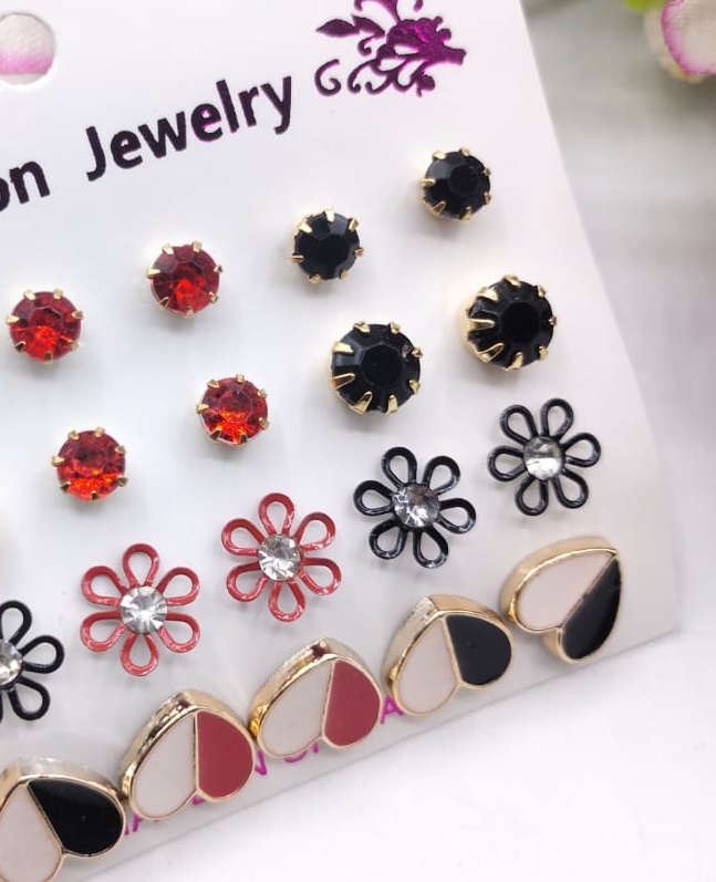 trendy-artificial-stones-ear-studs---multi-heart_PD5120