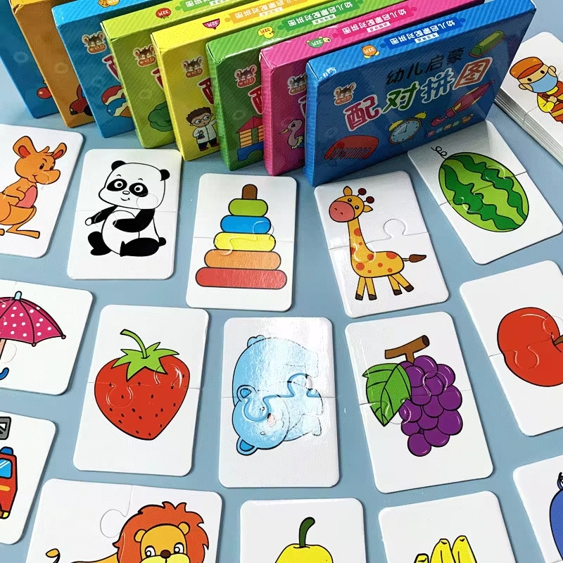 32-pcs-montessori-toddler-card-matching-education-puzzle-toy-cartoon-jigsaw-random-shape-puzzle_PD5182