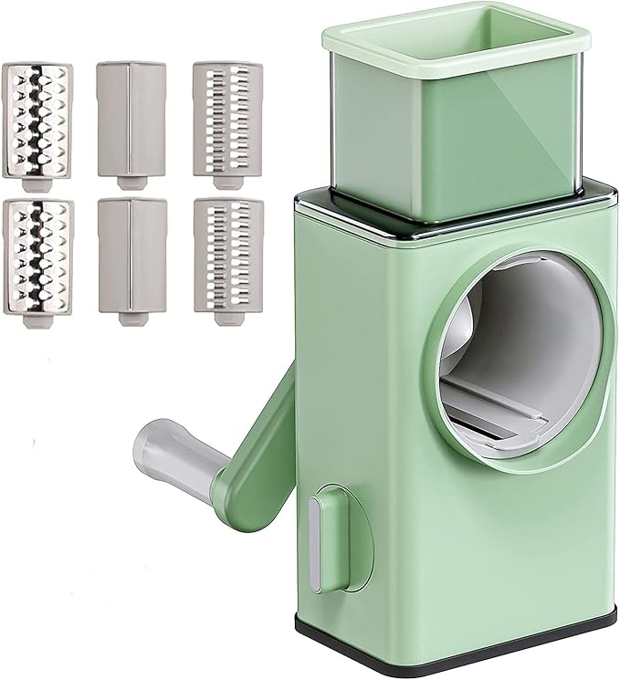 multifunctional-manual-rotary-vegetable-cutter-cheese-grater-with-handle-durable-mandolin-slicer-with-suction-base-3-in-1-interchangeable-blades_PD6916