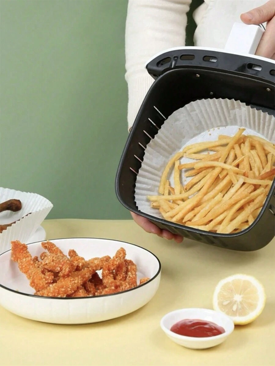 50-pcs---air-fryer-disposable-paper-liner-non-stick-microwave-oven-oil-proof-water-proof-and-dust-proof_PD4676