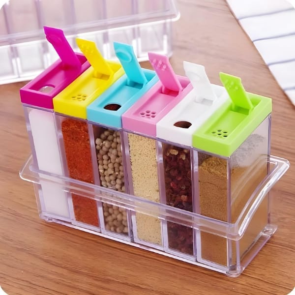 set-of-6-spice-jars-dispenser-masala-rack-easy-flow-storage-crystal-seasoning-box-multicolour_PD3250