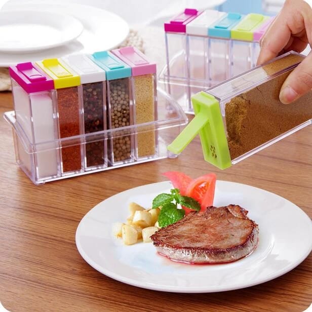 set-of-6-spice-jars-dispenser-masala-rack-easy-flow-storage-crystal-seasoning-box-multicolour_PD3250