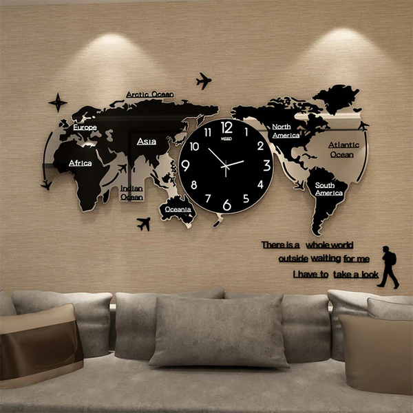 3d-digital-world-map-wooden-wall-clock-24x24-inches_PD4070