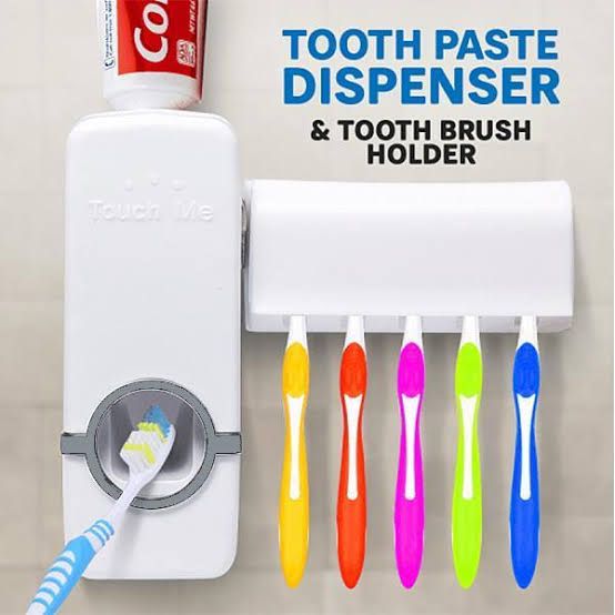 tooth-paste-dispenser-with-5-brush-holder-wall-mounted-automatic-hands-free-toothpaste-dispenser_PD3494