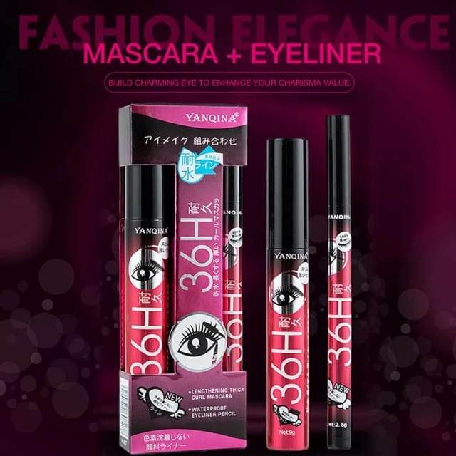 yanqina-black-liquid-eyeliner-3d-mascara-2-in-1-quick-drying-waterproof-non-smudge-eye-liner-pencil-makeup-set_PD3304