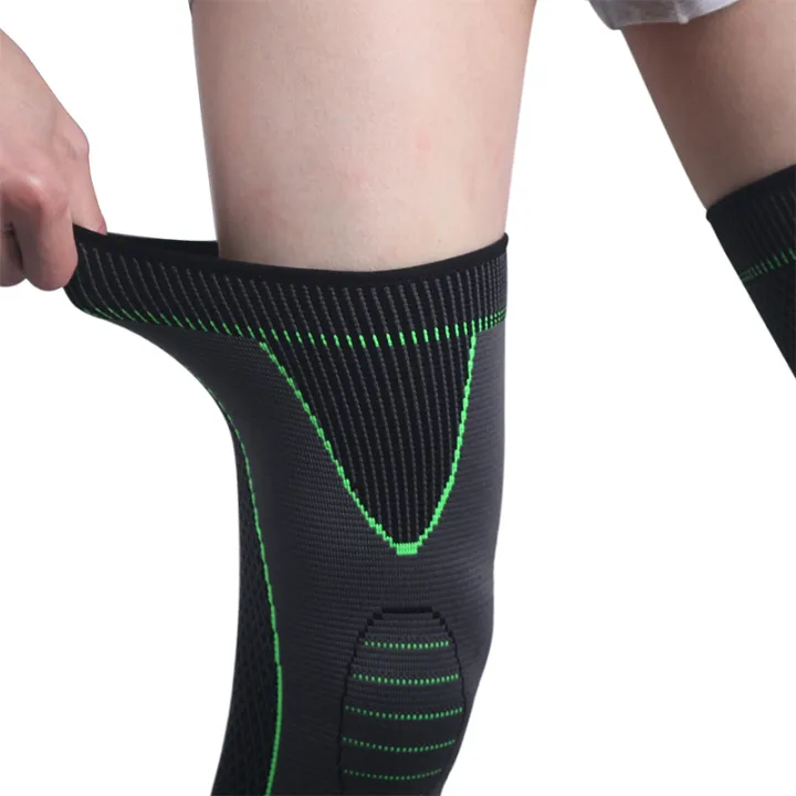 1-pcs-compression-knee-pads-support-sleeve-protector-elastic-kneepad-brace-spring-support-volleyball-running-silicone-long-full-legs-sleeve-arthritis-running-gym-sport_PD1747