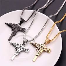 mens-chain-necklace-high-quality-stainless-steel-uzi-toy-gun-pendant_PD1359