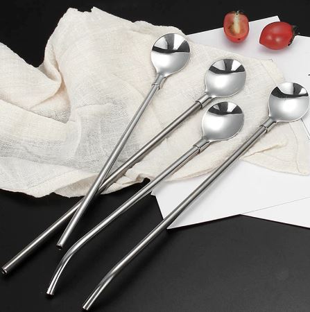 4-pcs-set-stainless-steel-spoon-with-straw-reusable-spoon-cocktail-stirrers-for-drinks-drinking-straw_PD1198