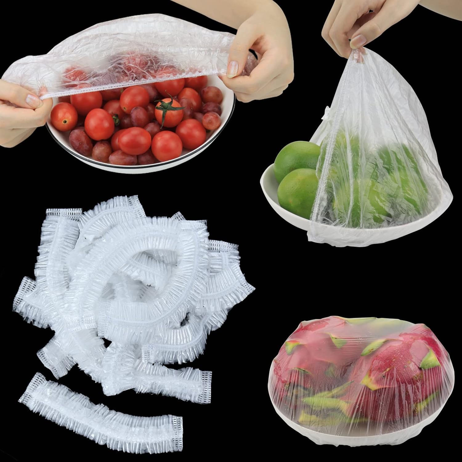 100pcs-disposable-food-cover-kithchen-refrigerator-fruit-food-stretch-leftovers-protection-flim-dustproof-bowls-cups-caps-bag_PD557