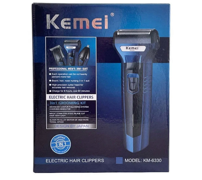 3-in-1-km-6330-kemei-rechargeable-shaving-machine-multifunctional-hair-clippers-beard-styling_PD257