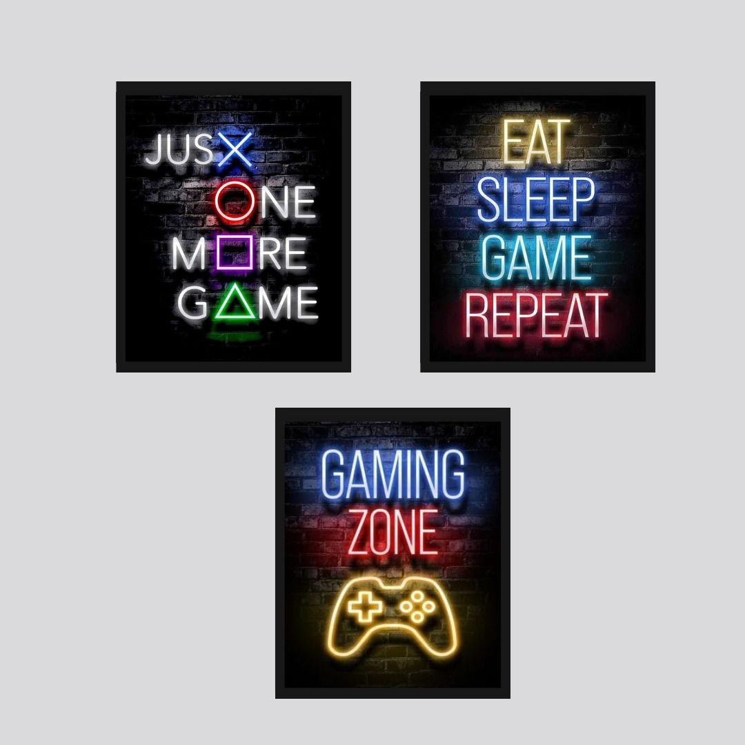 set-of-3-gaming-text-neon-wall-frames-wall-frame-for-room-decoration_PD7839