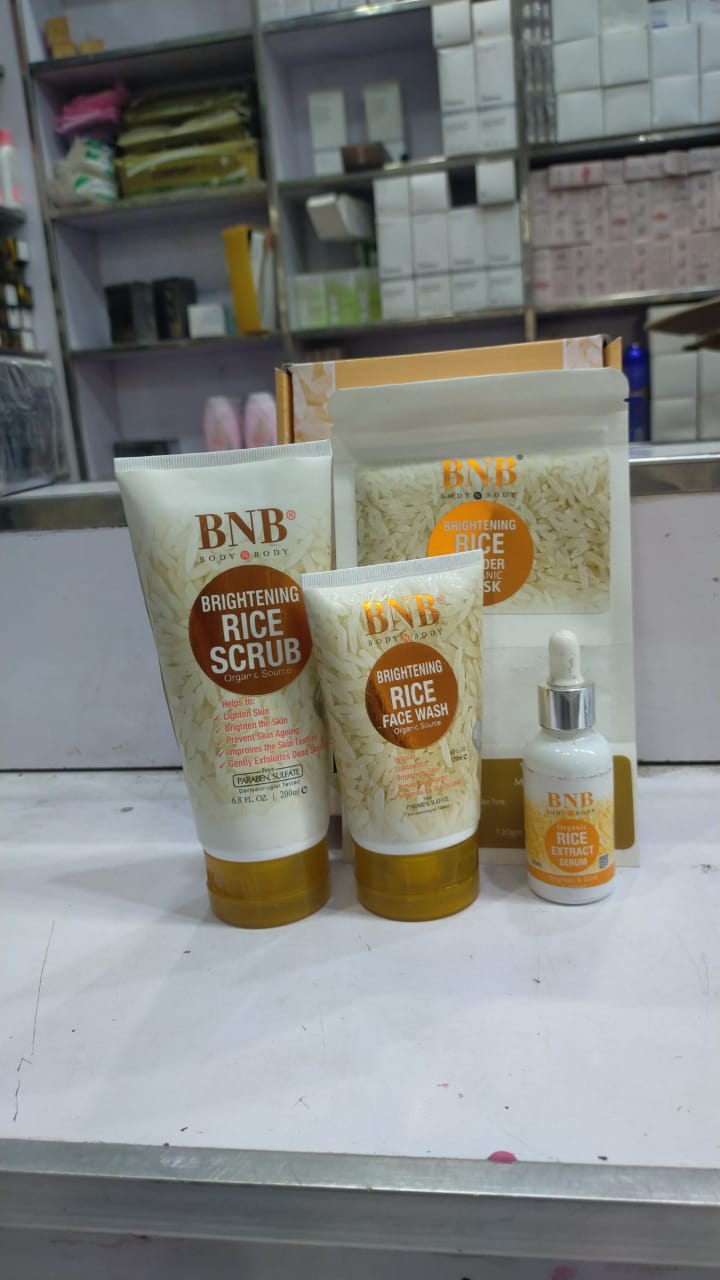 bnb-rice-whitening-and-glowing-facial-kit-face-wash-scrub-mask-amp-serum-bnb-rice-glow-facial-kit-4-in-1_PD1120