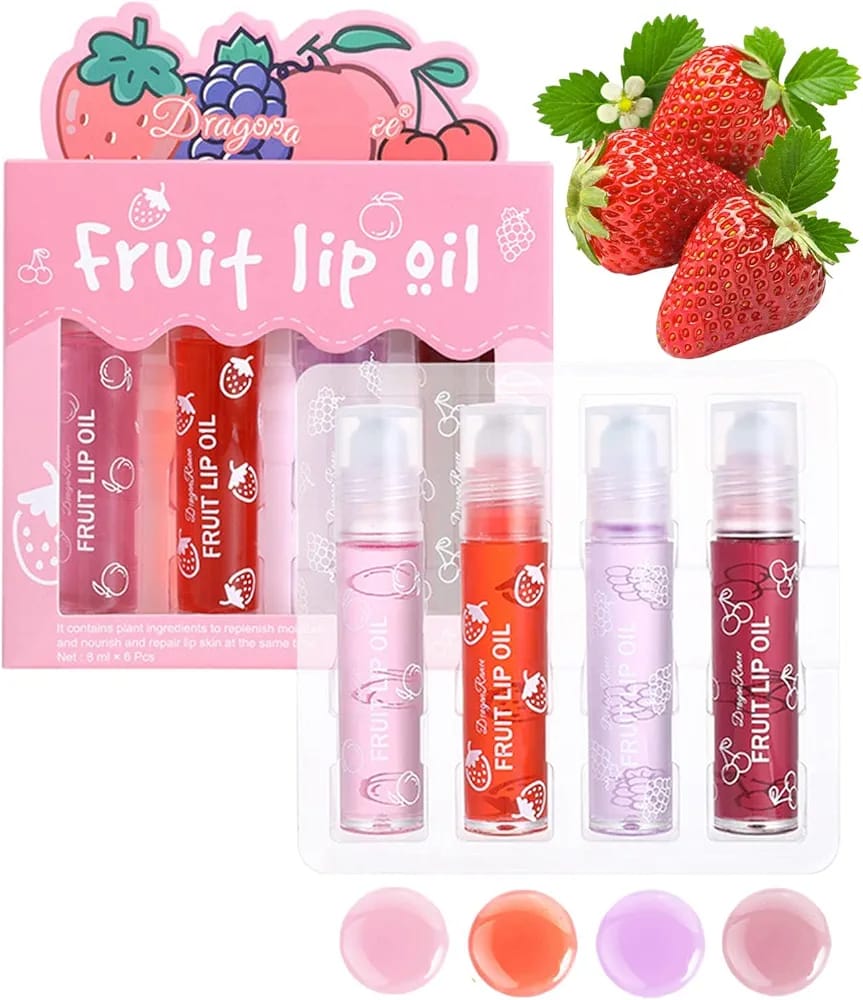 pack-of-4---fruit-lip-oil-set-non-sticky-long-lasting-moisturizing-lip-oil-lip-care-oil_PD796