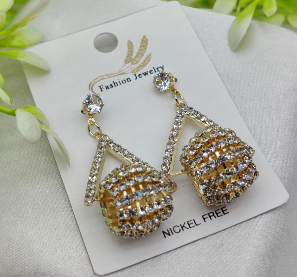 imported-glamorous-triangle-drop-earrings-with-rhinestone-accents-girls-earrings-women-earrings-jewellery_PD7513