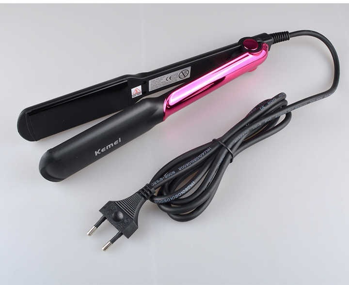 kemei-km---2113-tourmaline-ceramic-coating-styling-tools-fast-heating-flat-iron-professional-electric-hair-straightener-best-quality-straightener_PD8038