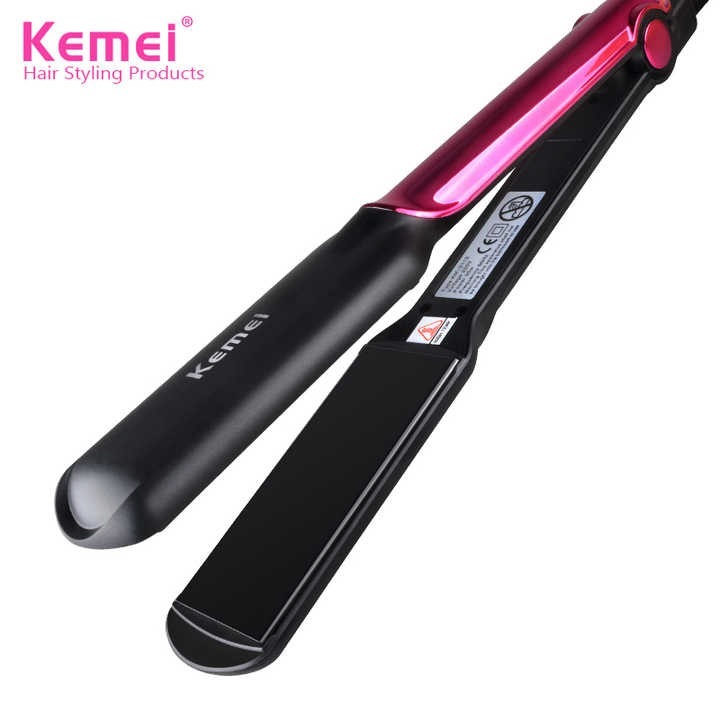 kemei-km---2113-tourmaline-ceramic-coating-styling-tools-fast-heating-flat-iron-professional-electric-hair-straightener-best-quality-straightener_PD8038