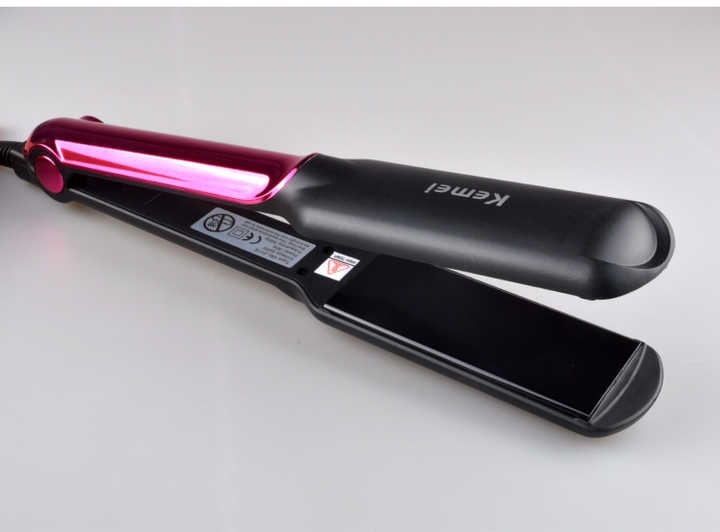 kemei-km---2113-tourmaline-ceramic-coating-styling-tools-fast-heating-flat-iron-professional-electric-hair-straightener-best-quality-straightener_PD8038