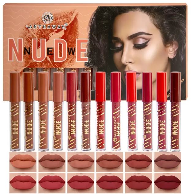 pack-of-12-waterproof-matte-nude-redish-shades-lipgloss_PD7700